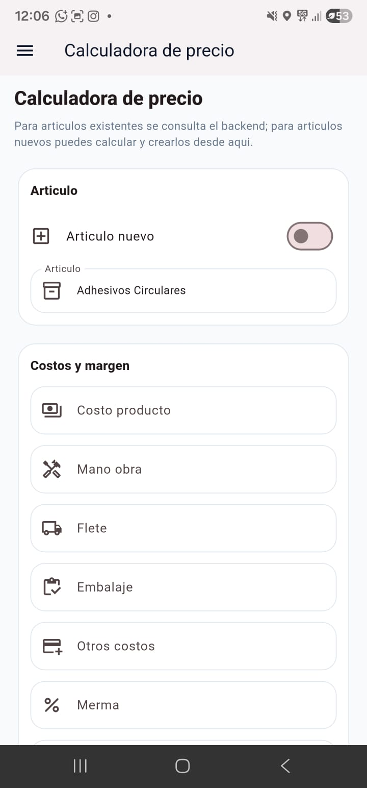 Calculadora de precio real en ZEN Mobile