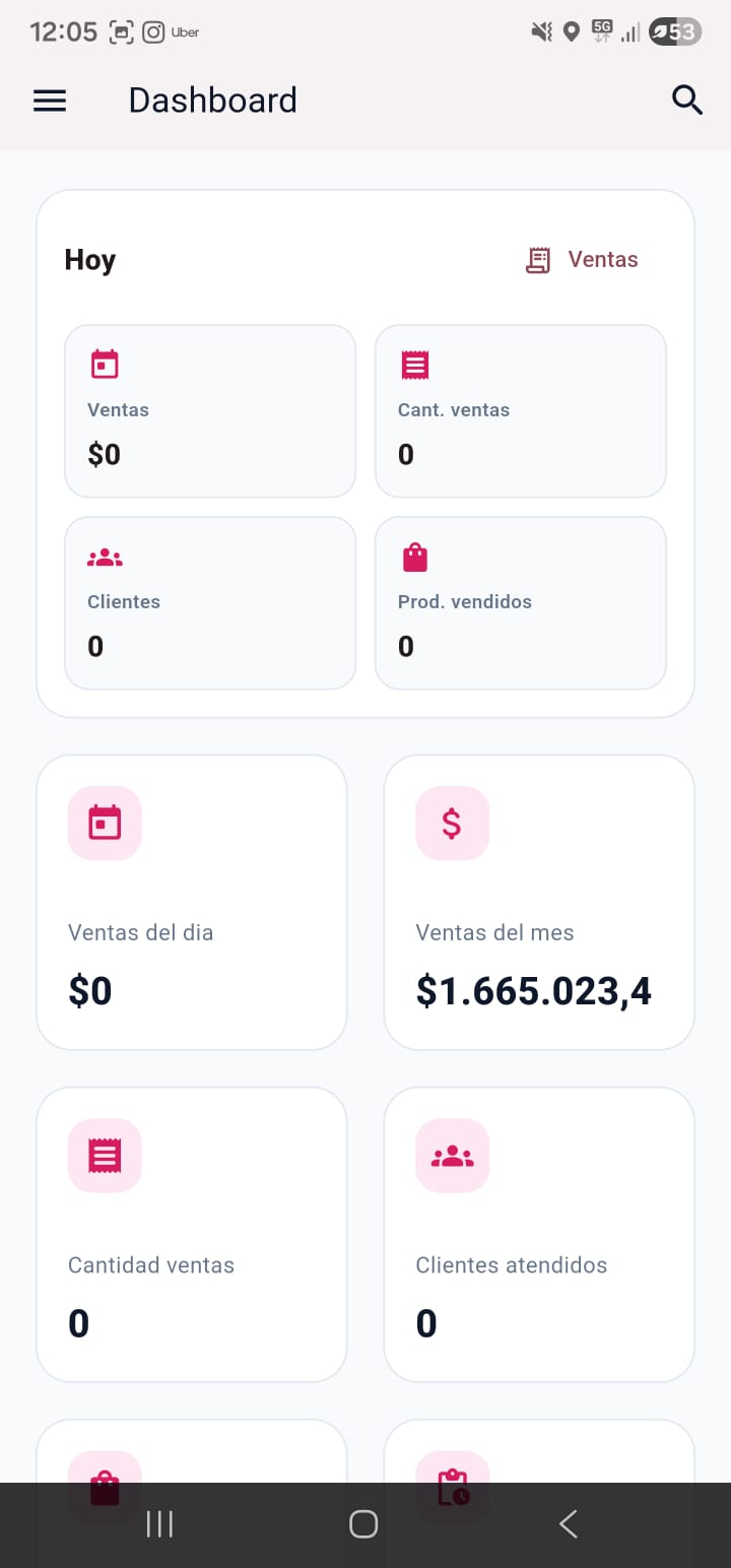 Dashboard real de ZEN Mobile